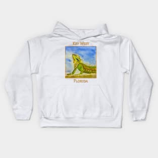 Key West Florida Iguana - WelshDesigns Kids Hoodie